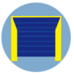 Dibujo de puerta seccionales
